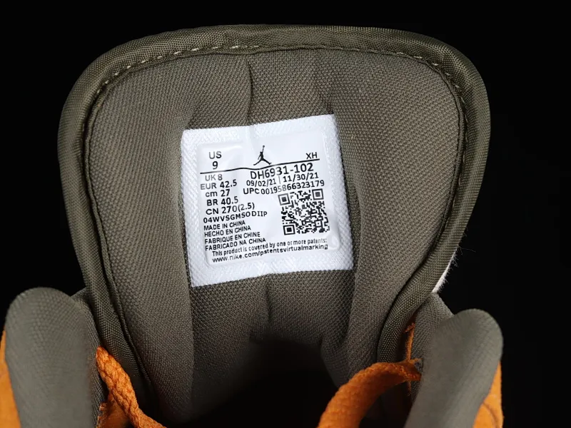 All categories Air Jordan Jordan series basketball shoes Air Jordan 1 Low G version pure original Air Jordan 1 Low "Light Curry" AJ1 Joe 1 Ugly Duckling low-top basketball shoes DH6931-102